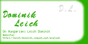 dominik leich business card